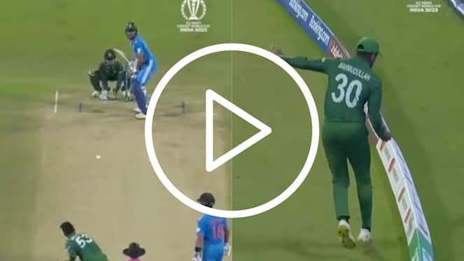 [Watch] Mehidy Hasan Miraz Bags Gill's Wicket With Mahmudullah's ‘Well-Judged’ Catch